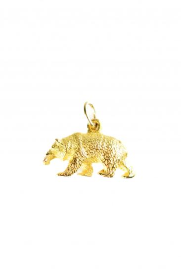 Zlatý přívěs medvěd