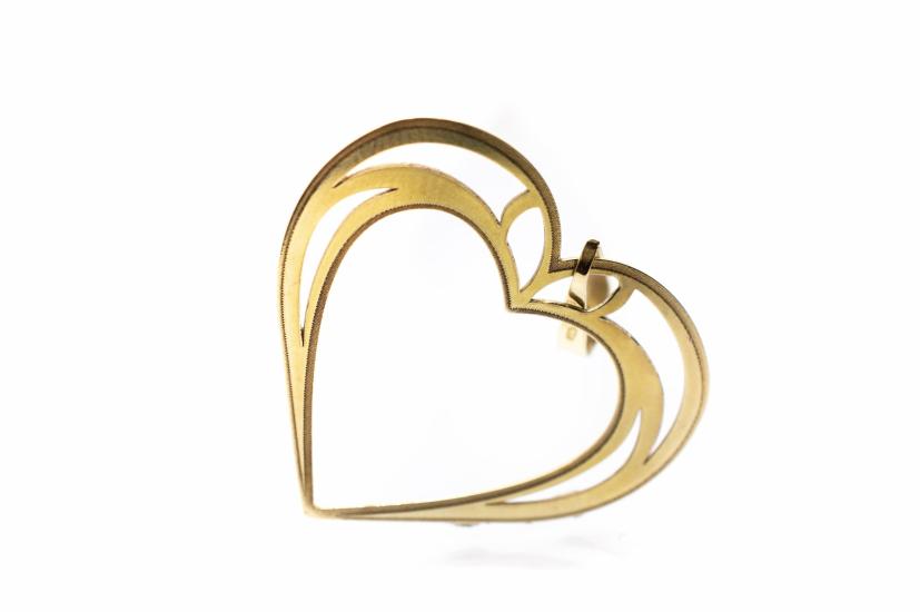 Zlatý přívěsek srdce