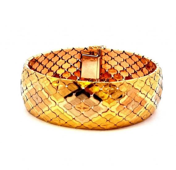 Zlatý náramek 18 k, 63,35 g