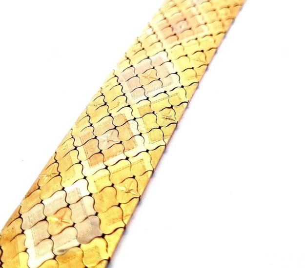 Zlatý náramek 18 k, 63,35 g