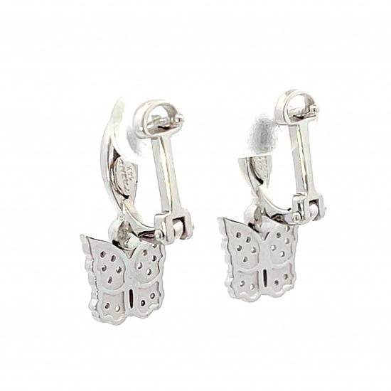 Zlaté náušnice se zirkony, visací