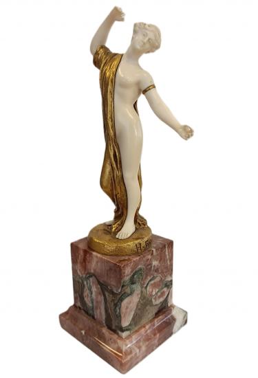 Art deco soška - Henri Fugére