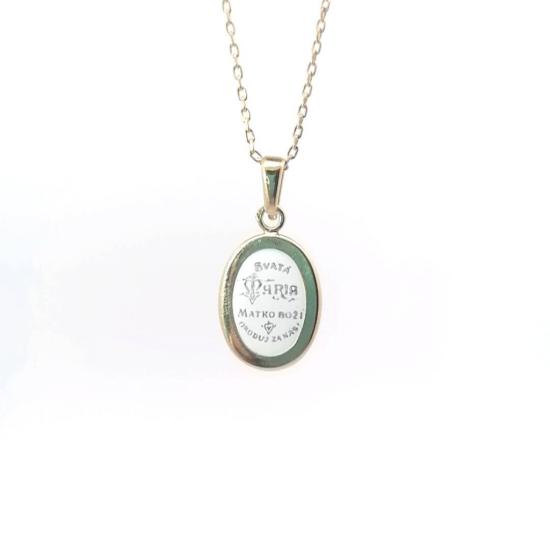 Zlatý přívěs, madonka