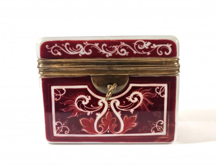 Biedermeier - skleněná dóza
