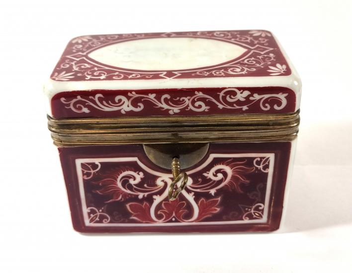 Biedermeier - skleněná dóza