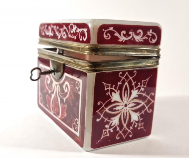 Biedermeier - skleněná dóza
