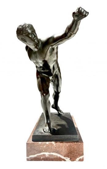 Bronzová plastika- Gladiátor Borghese