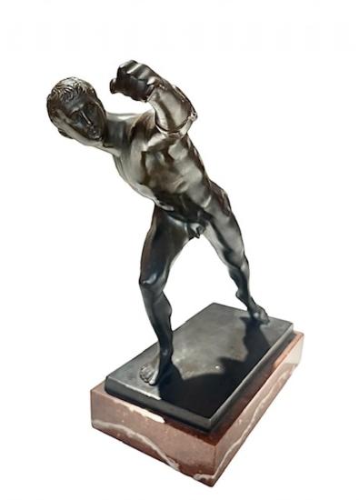 Bronzová plastika- Gladiátor Borghese