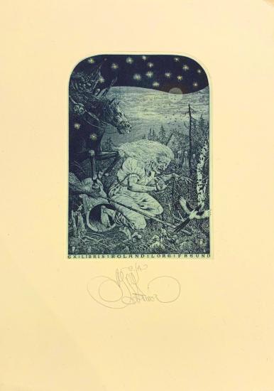 Grafika - Čarodějnice ex libris