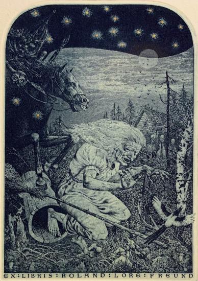 Grafika - Čarodějnice ex libris