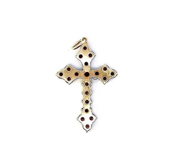 Zlatý přívěsek s českými granáty