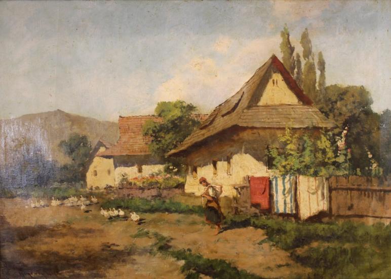 Dievča s húskami