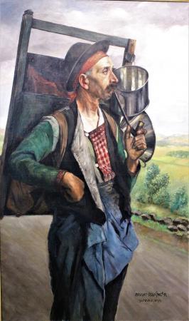 Můž s dýmkou, 140 x 82 cm