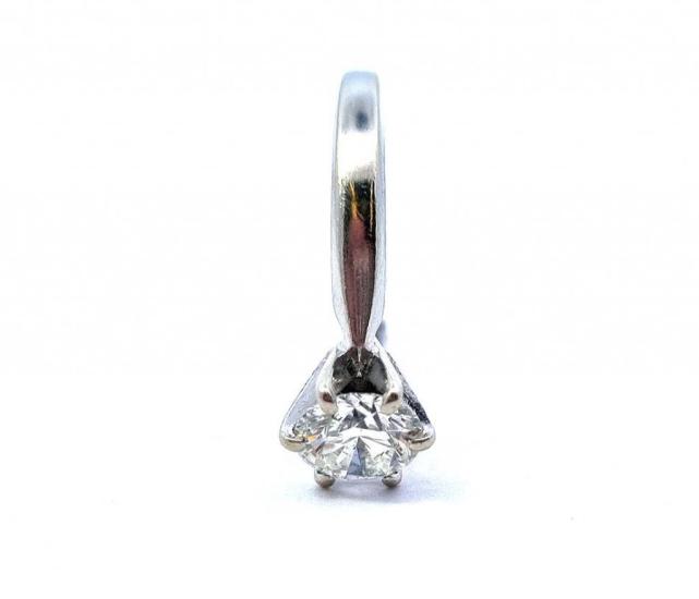 Zlatý prsten s briliantem 1,01 ct, vel. 52