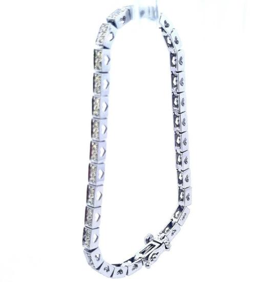 Zlatý náramek s diamanty, 12,20 g
