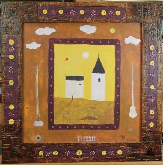 Kostelík s autorským rámem