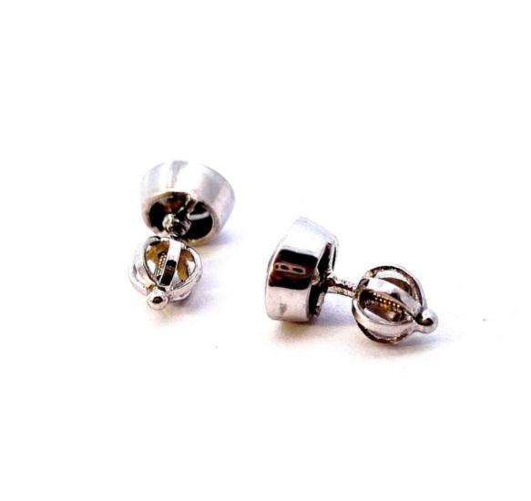 Zlaté náušnice pecky - diamanty 1,12 ct