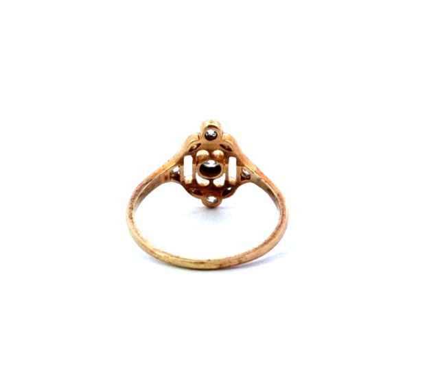 Výjimečný prsten z období art deco s diamanty, vel. 58