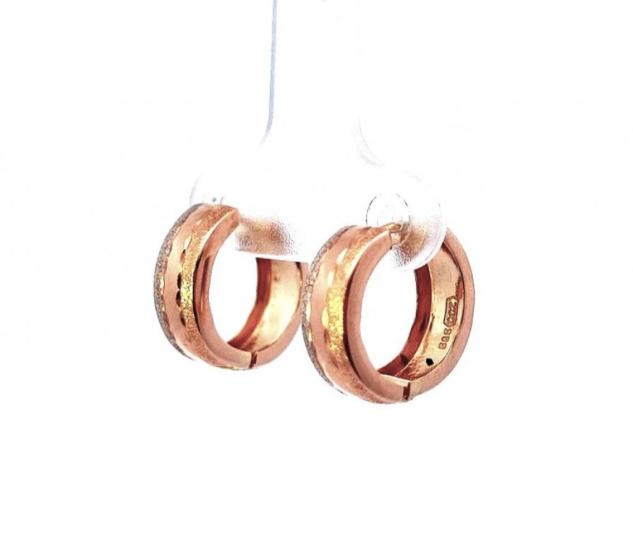 Zlaté náušnice, kruhy