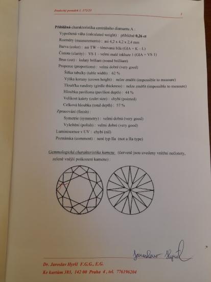 Starožitné zlaté náušnice s diamanty