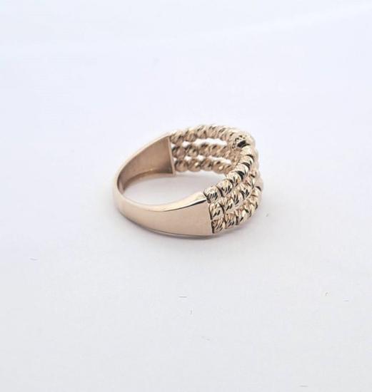 Zlatý prsten s kuličkami, vel. 57