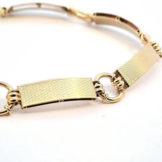 Starožitný zlatý náramek, první republika, 8,98 g