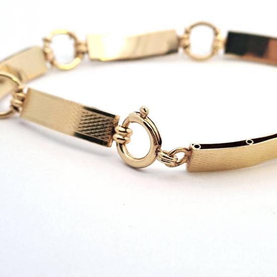 Starožitný zlatý náramek, první republika, 8,98 g