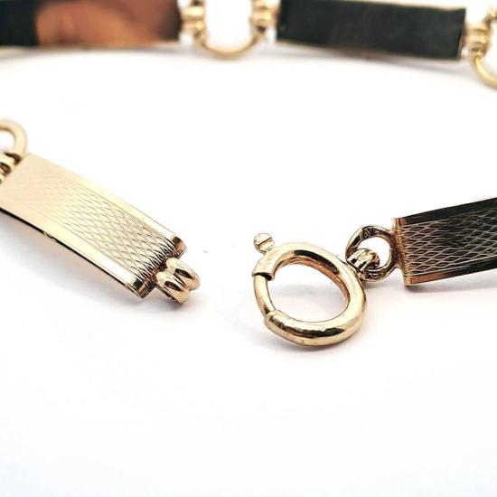 Starožitný zlatý náramek, první republika, 8,98 g