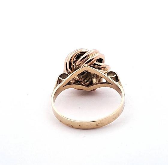 Zlatý prsten s uzlíkem, vel. 62