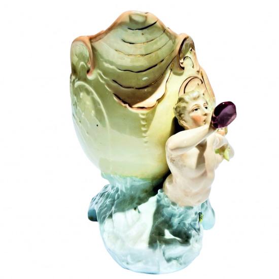 Figurální porcelánová mísa - biskvit