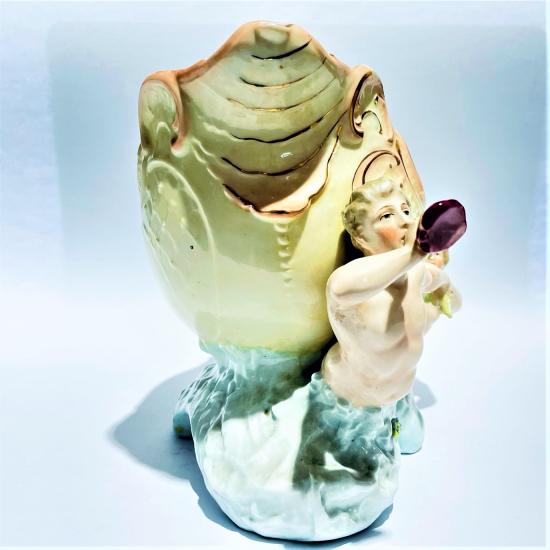 Figurální porcelánová mísa - biskvit