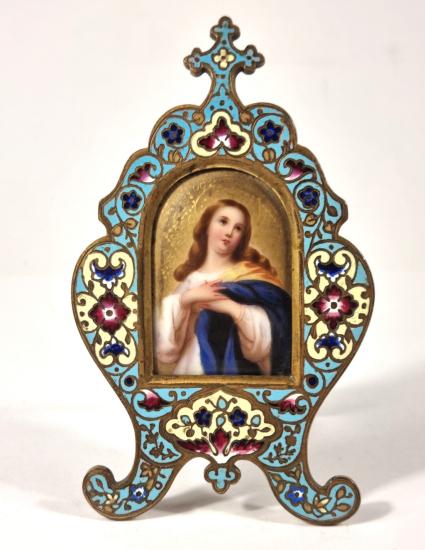 Oltářík s miniaturou Madony rok 1895