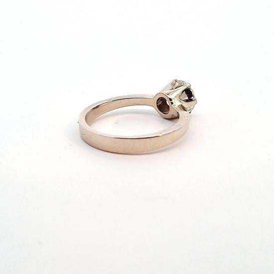 Zlatý prsten s diamantem 1,11 ct, vel. 54
