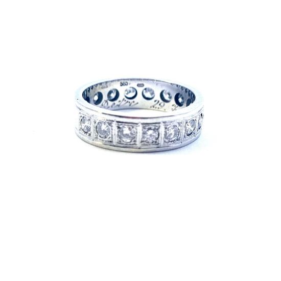 Zlatý prsten s diamanty 1,1 ct, vel. 55