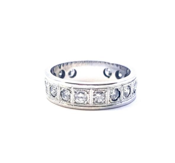 Zlatý prsten s diamanty 1,1 ct, vel. 55