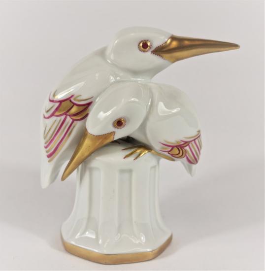 Porcelánová soška - ptáčci