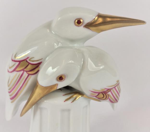 Porcelánová soška - ptáčci