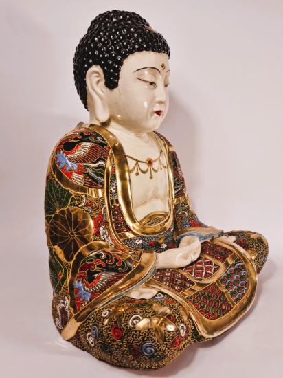 Porcelánový Buddha - výjimečná velikost 37 cm