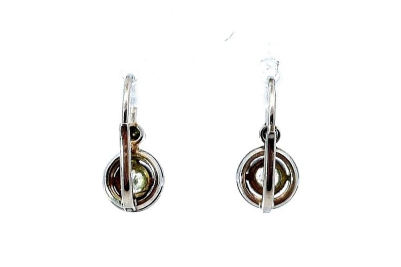 Zlaté náušnice sněhuláci s diamanty, 1. republika, 0,60 ct