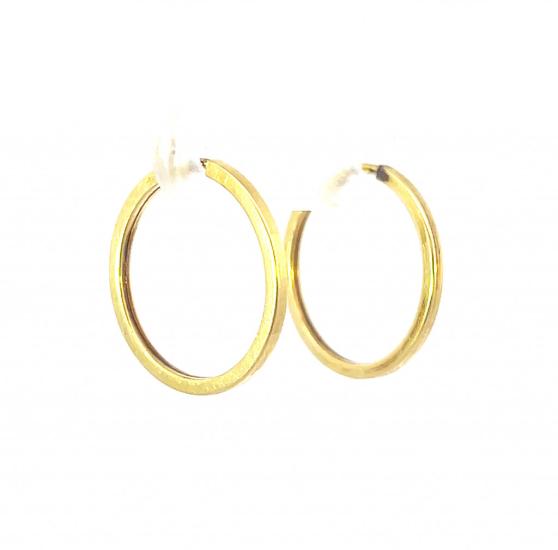 Zlaté náušnice, kruhy