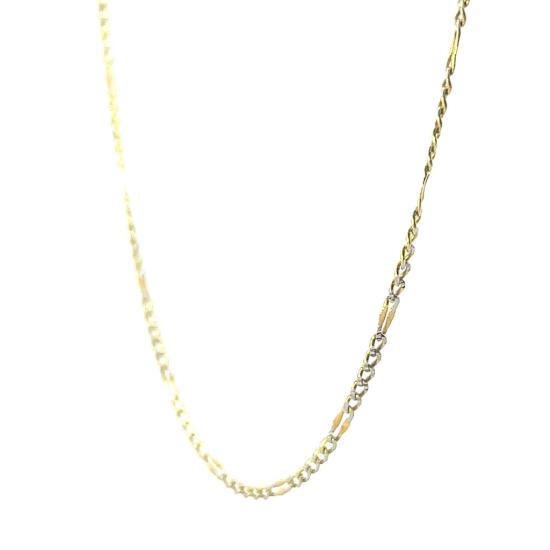 Řetízek z kombinace bílého a žlutého zlata, 2,1 g