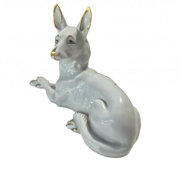 Starožitný porcelánový vlčák
