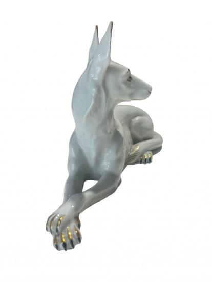 Starožitný porcelánový vlčák