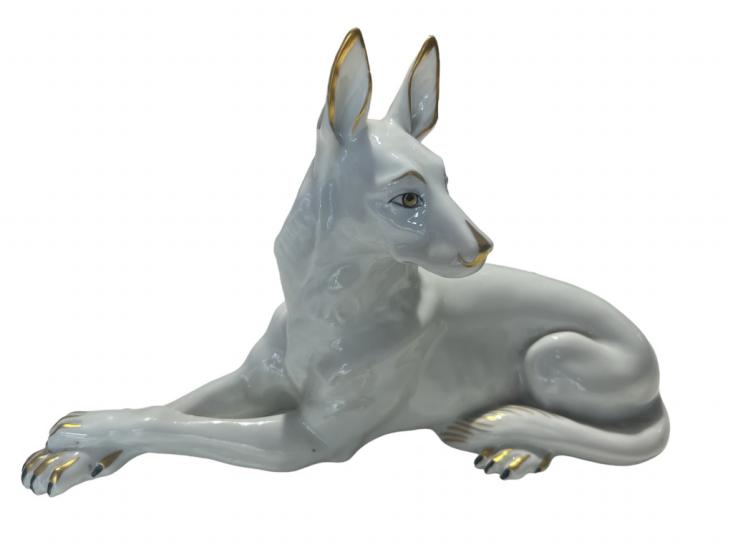 Starožitný porcelánový vlčák
