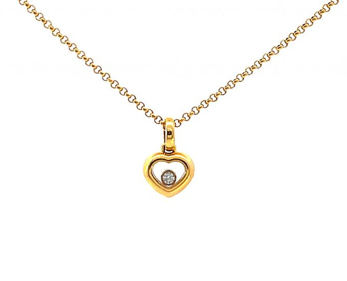 Zlatý náhrdelník s diamantem, Chopard Zlatý náhrdelník s diamantem, Chopard