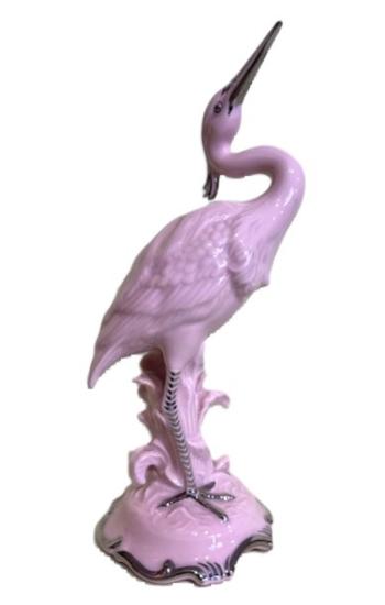 Starožitná porcelánová volavka