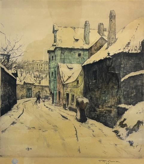 Zasněžená ulička