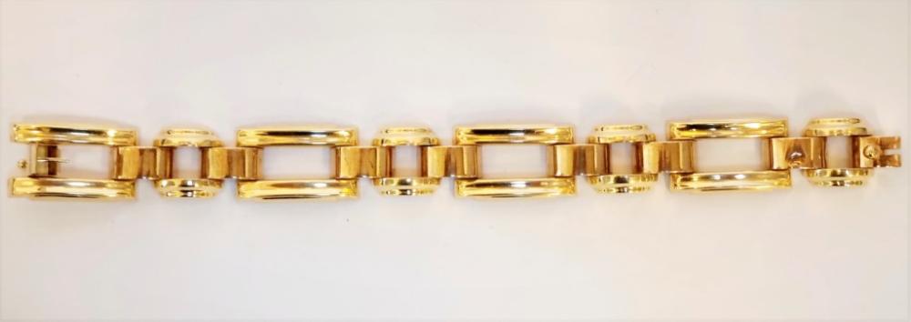 Starožitný zlatý náramek článkový