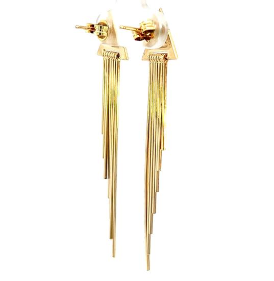 Zlaté náušnice se zirkony, puzeta - 2 Zlaté náušnice se zirkony, puzeta - 2