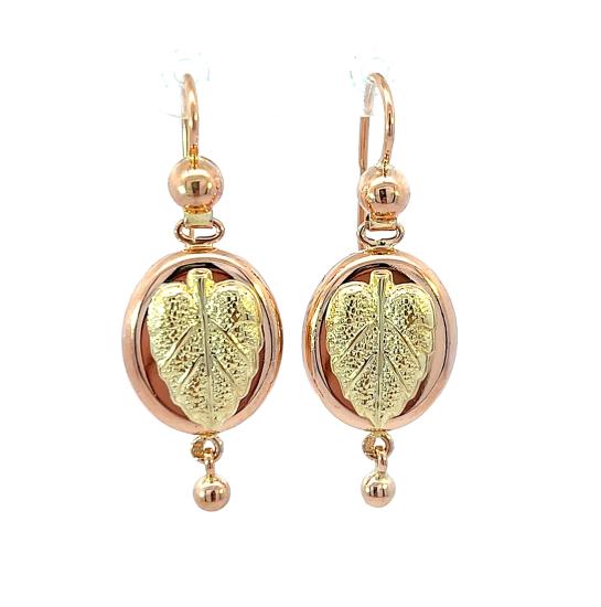 Starožitné zlaté náušnice, visací Starožitné zlaté náušnice, visací